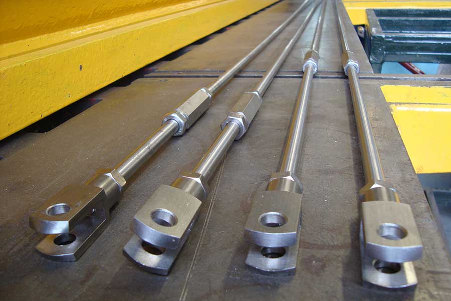 Custom made Tie-Rods for Retaining Church Spire